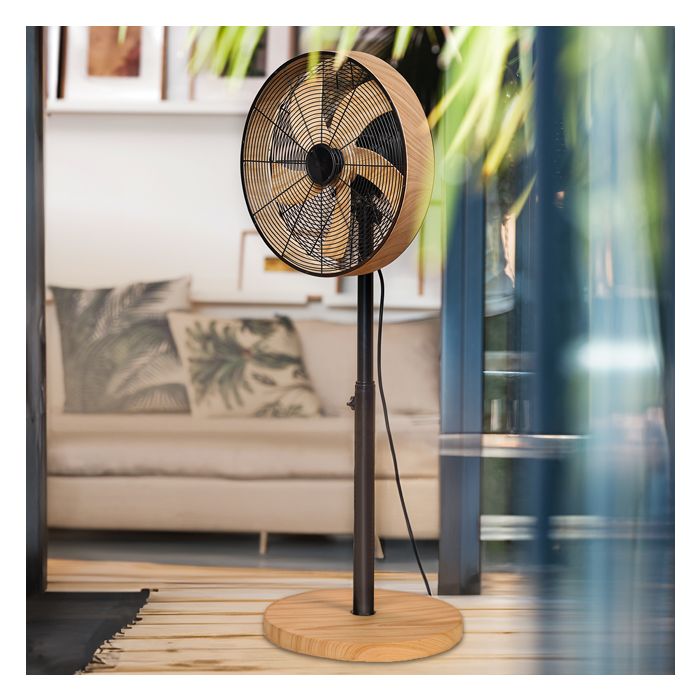 VENTILATEUR SUR PIED EN BOIS 1,5M