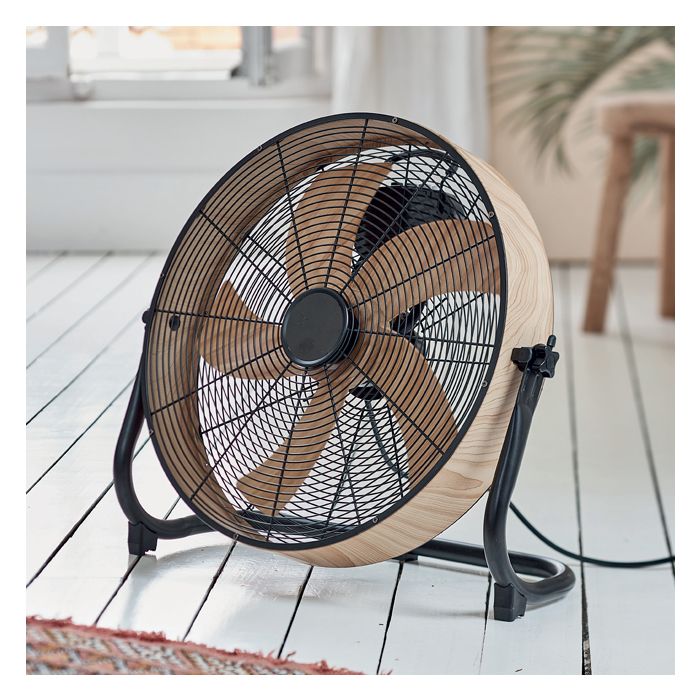 VENTILATEUR DE SOL 40 CM COL BOIS