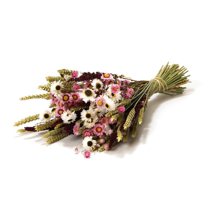 BOUQUET FLEURS SECHEES GRAND ROSE