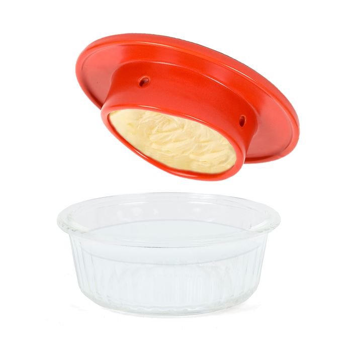 BEURRIER A EAU 200 GRS VERRE CERAMIQUE