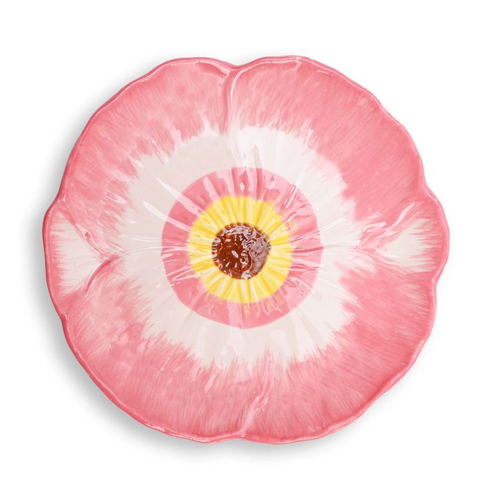 ASSIETTE COQUELICOT ROSE 22 CM