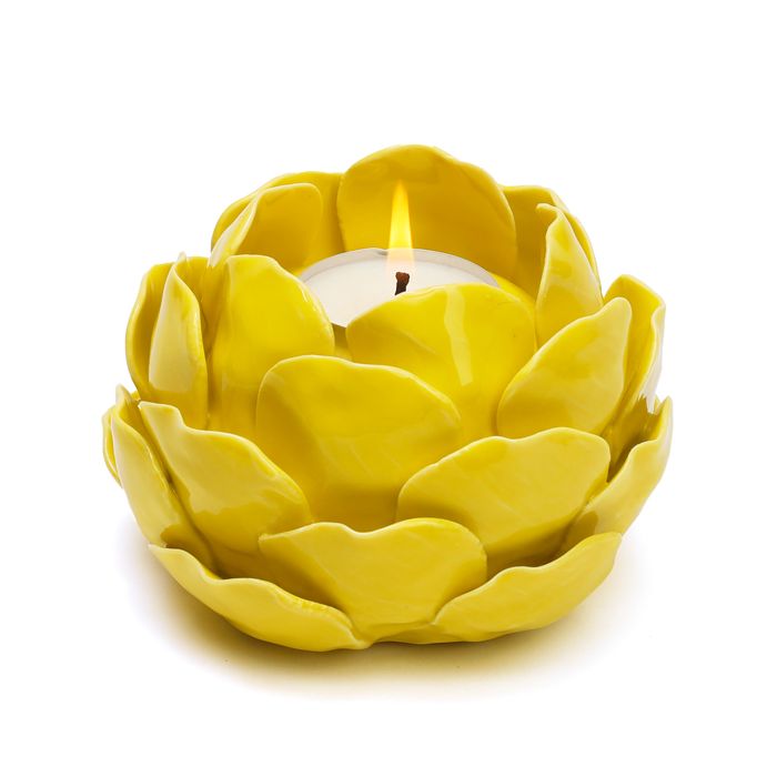 BOUGEOIR ARTICHAUT JAUNE 2025