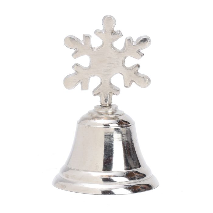 CLOCHE DE NOEL FLOCON EN METAL