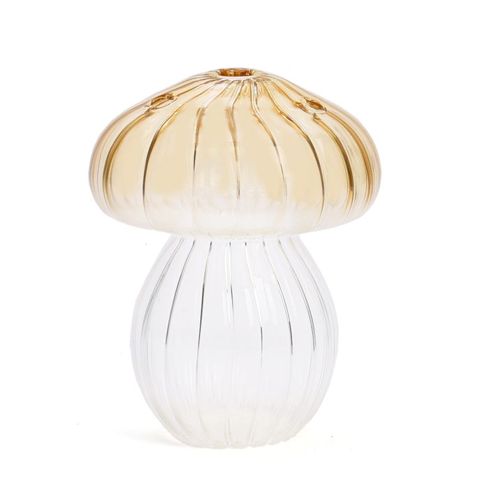 VASE CHAMPIGNON BEIGE 12CM