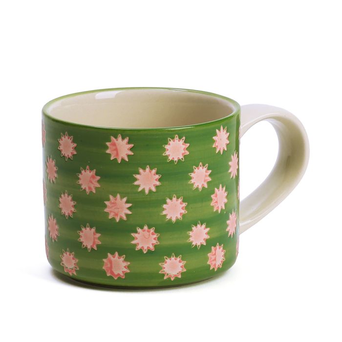 MUG VERT FLEURS ROSES TY21255-K25671H2