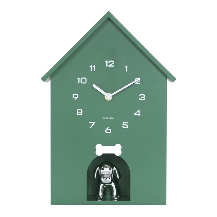 HORLOGE POP CHIEN VERT