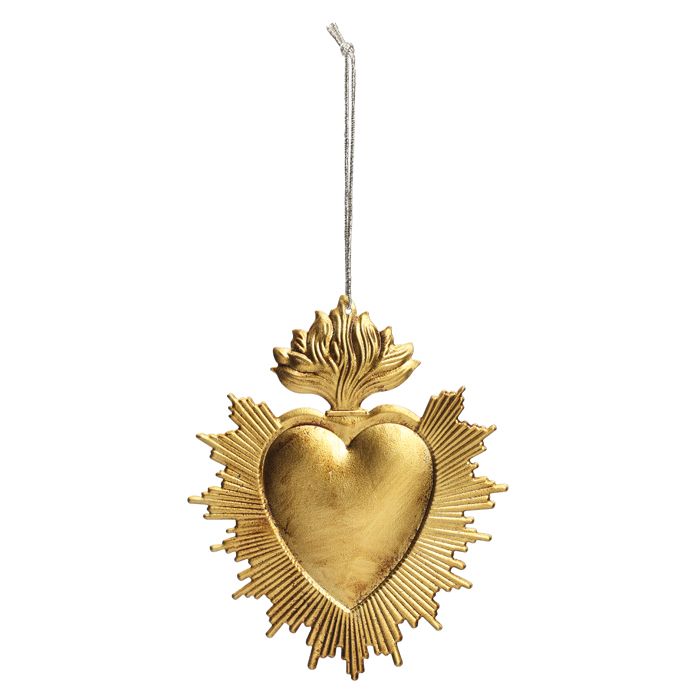 ORNEMENT EX VOTO COEUR 12CM