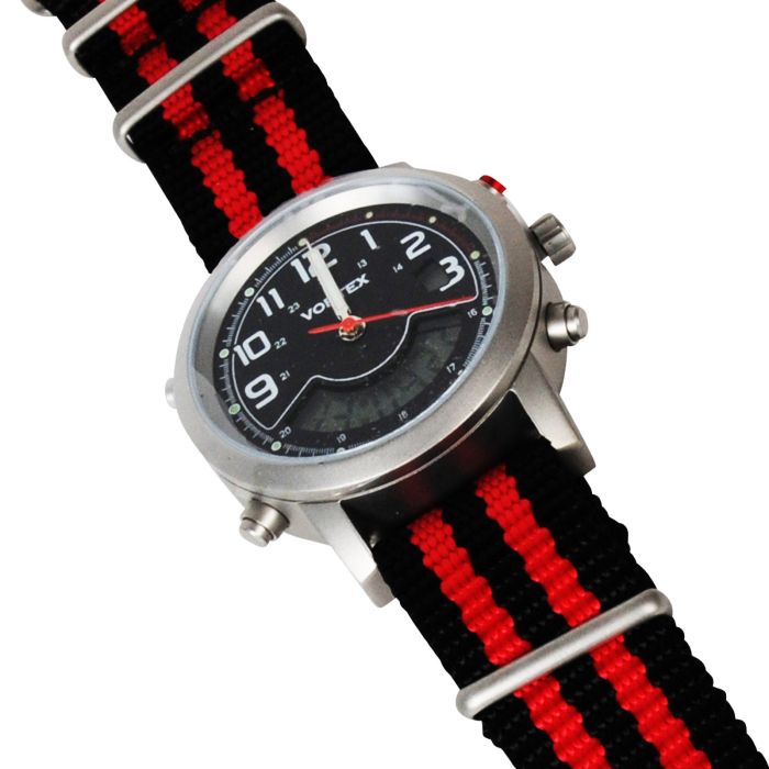 MONTRE 2 FUSEAUX ROUGE ANA DIGITALE