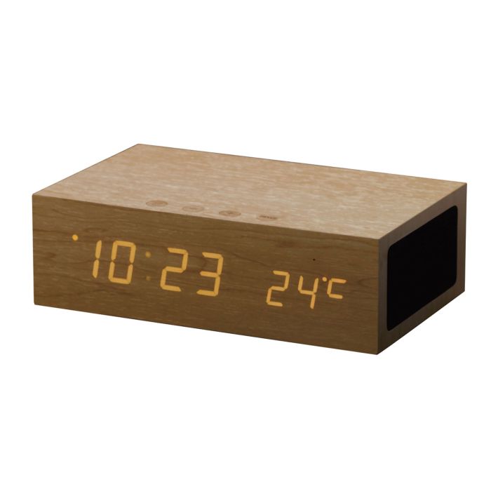 REVEIL BOIS BLUETOOTH TACTILE