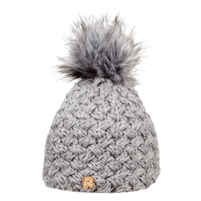BONNET ICE POMPON GRIS