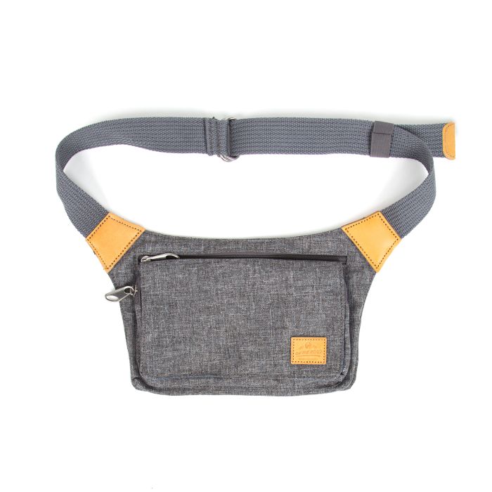 SACOCHE CEINTURE GRISE ON THE ROAD