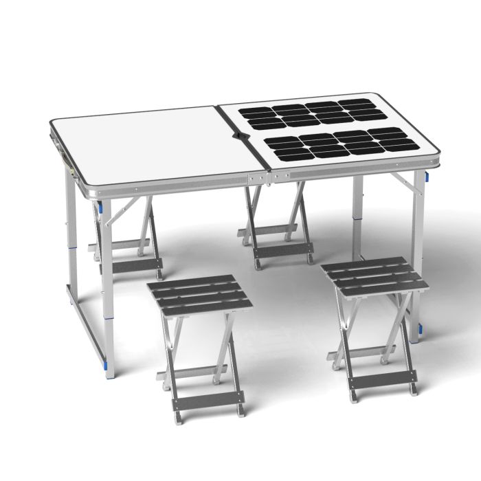 TABLE PIQUENIQUE CHARGEUR SOLAIRE
