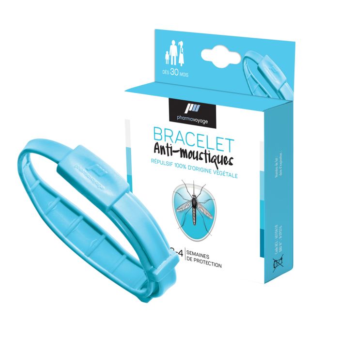 BRACELET V2 ANTI MOUSTIQUE BLEU