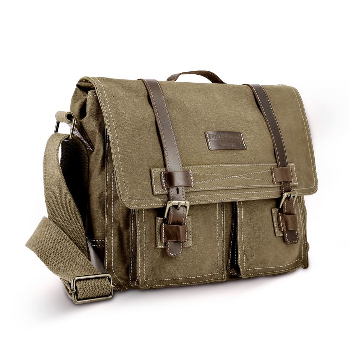 BESACE MESSAGER ESPRIT LEGENDE KAKI/BRUN