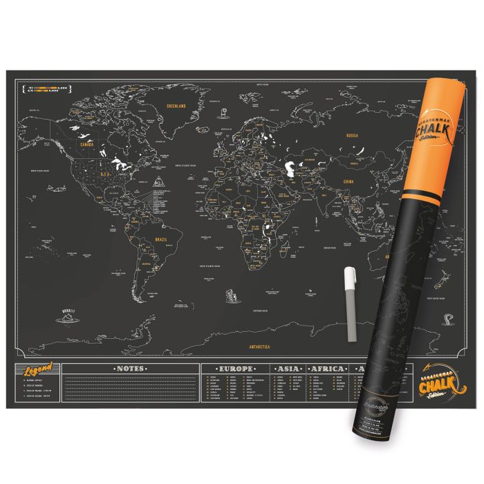 CARTE A GRATTER MONDE STYLO CRAIE