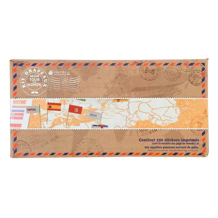 KIT DRAPEAUX DU MONDE POUR CARTE LIEGE