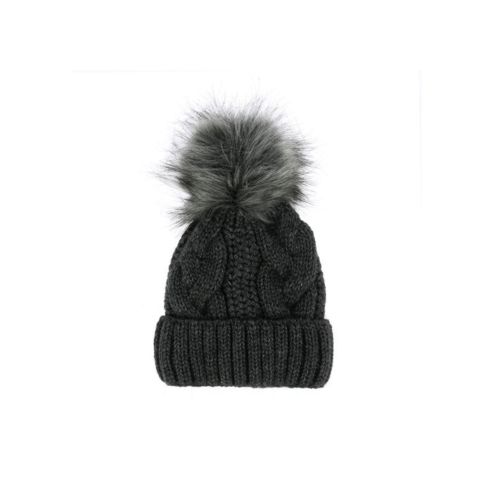 BONNET POMPON ANTHRACITE