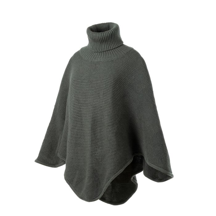 PONCHO GRIS VERT