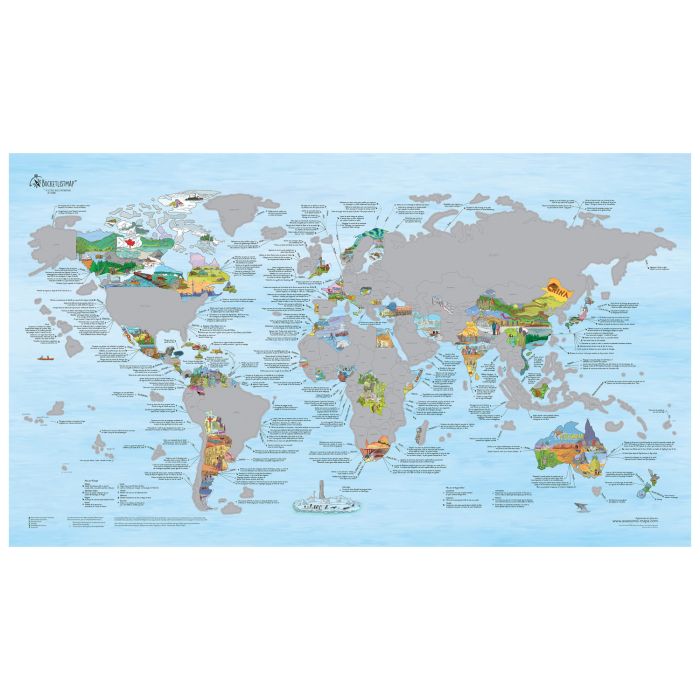 CARTE A GRATTER DESTINATIONS DU MONDE
