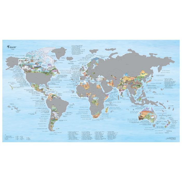 CARTE A GRATTER RANDONNEES DU MONDE