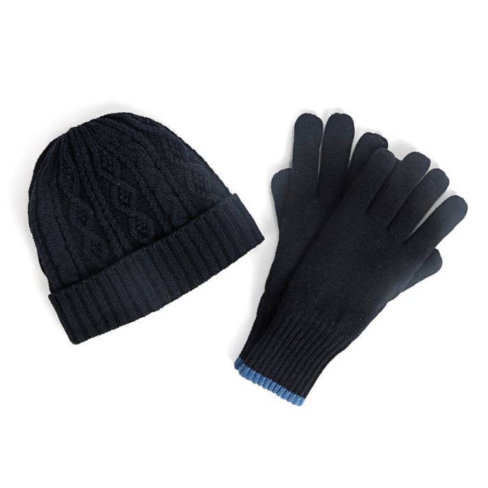 COFF. BONNET GANTS MARINE TRESSES RECY