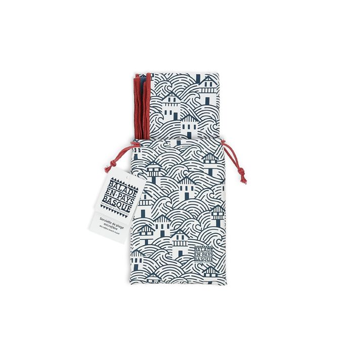 SERVIETTE PLAGE PAYS BASQUE PET RECYCLE