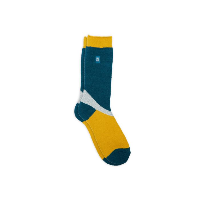 CHAUSSETTES 36/42 FINES BLEU BEIGE