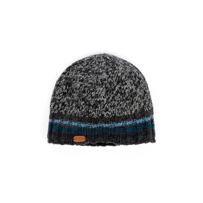 BONNET LAINE RAYE BLEU ANNAPURNA