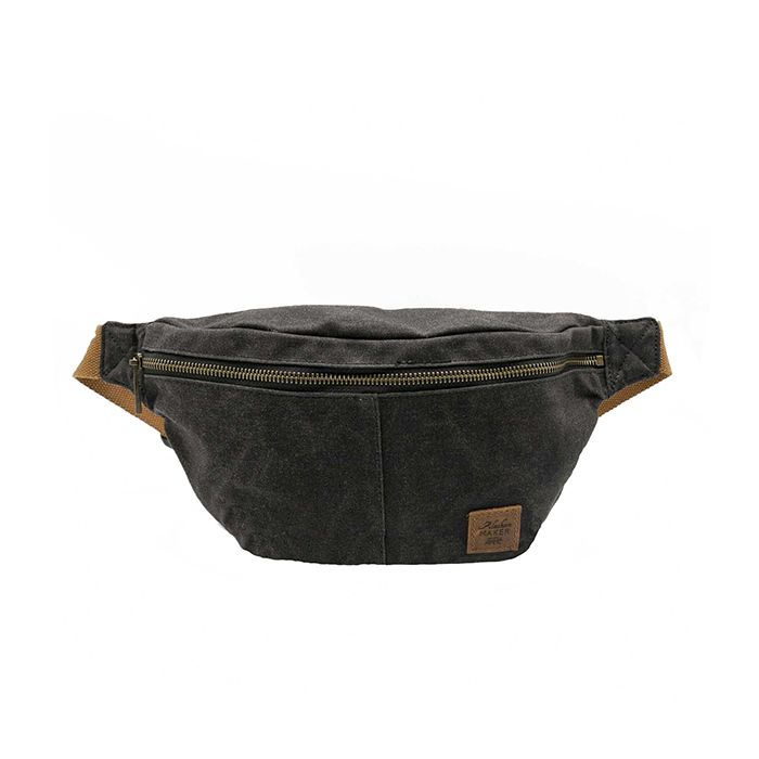 SAC BANANE CANVAS SLING NOIR