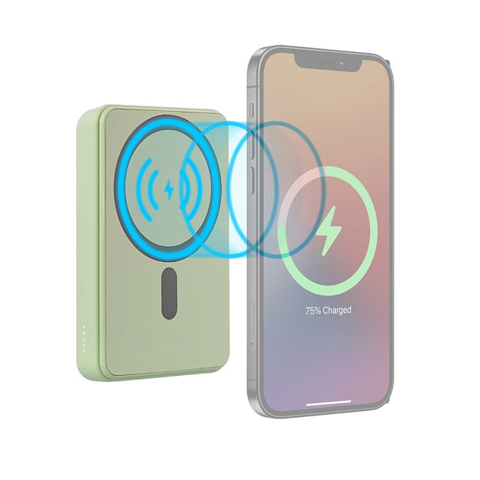 CHARGEUR MAGNETIQUE 10 000 mAh VERT