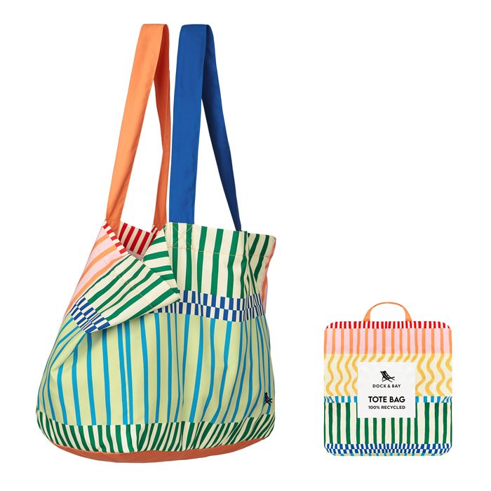 SAC CABAS RAYE RECTO VERSO