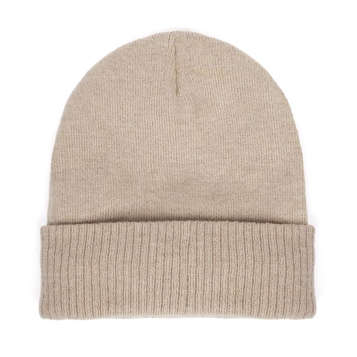 BONNET LAINE INTERIEUR SOIE BEIGE