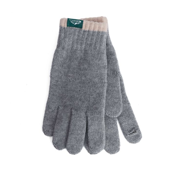 GANTS TACTILES TROUS GRIS