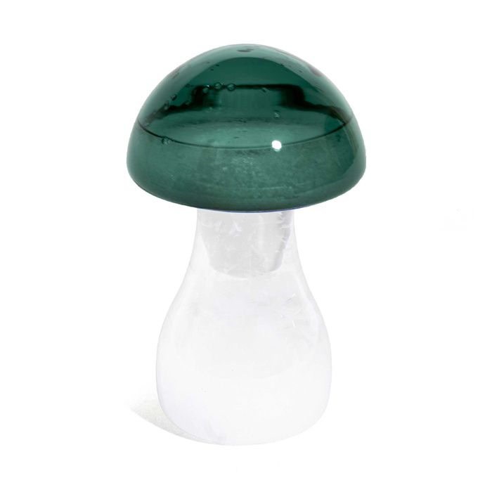 BAROMETRE A CRISTAUX CHAMPIGNON VERT