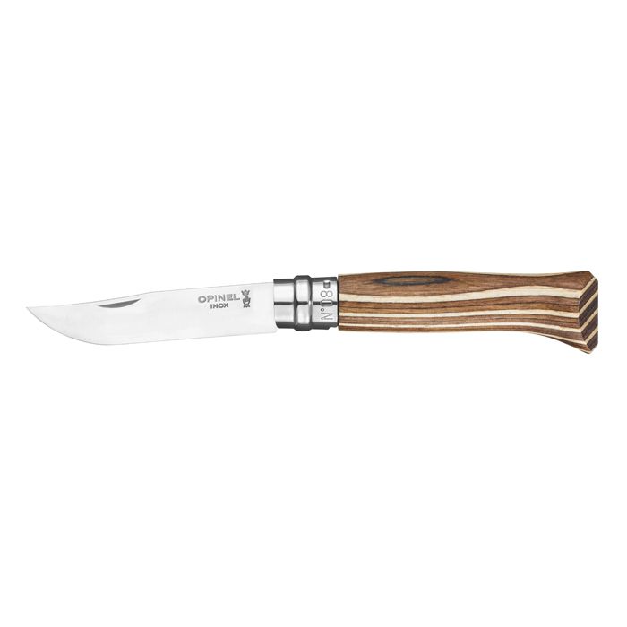 OPINEL N°8 BOULEAU LAMELE BRUN