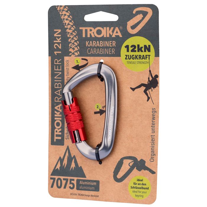 MOUSQUETON TROIKA 12 KN