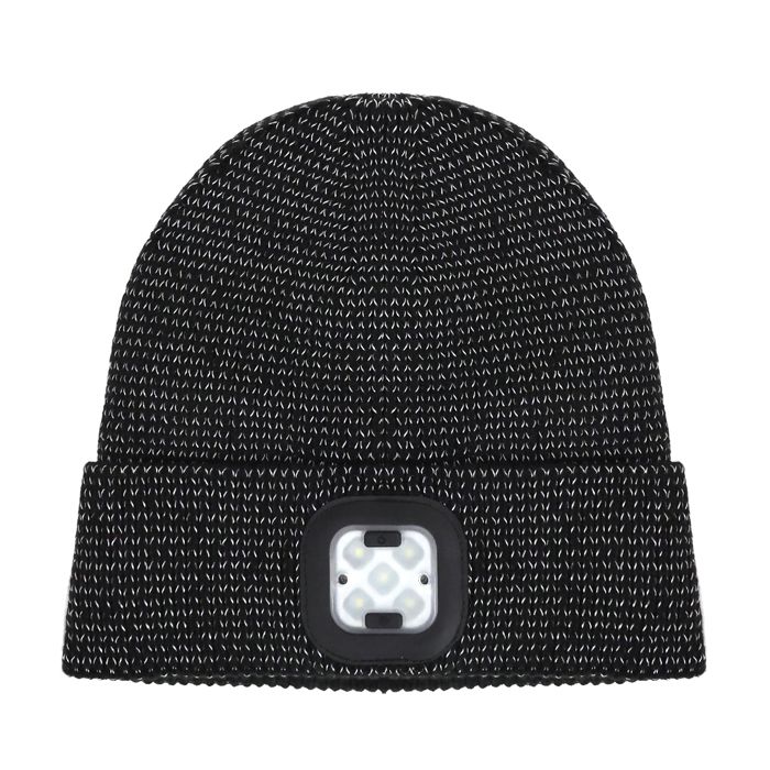 BONNET REFLECHISSANT TORCHE NOIR