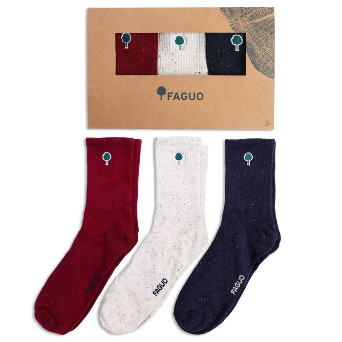 COFFRET 3 CHAUSSETTES TRICOLORE 39/42