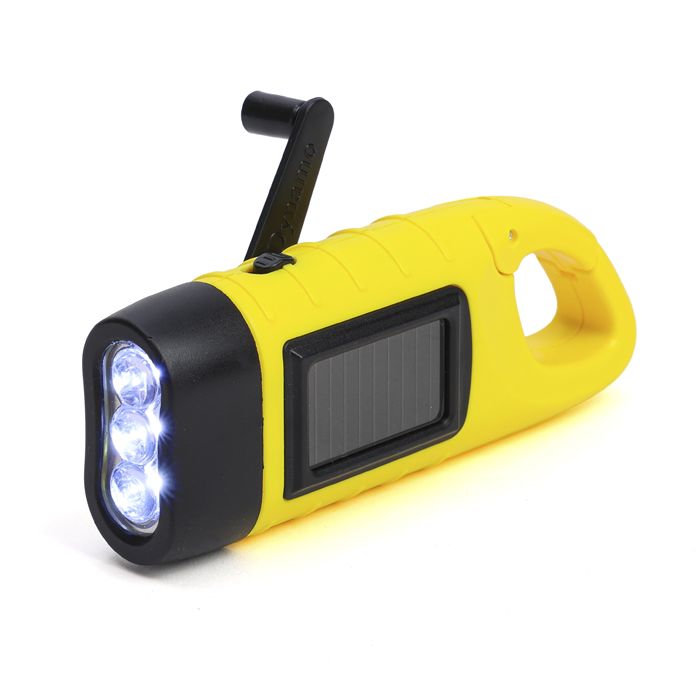TORCHE SOLAIRE DYNAMO JAUNE