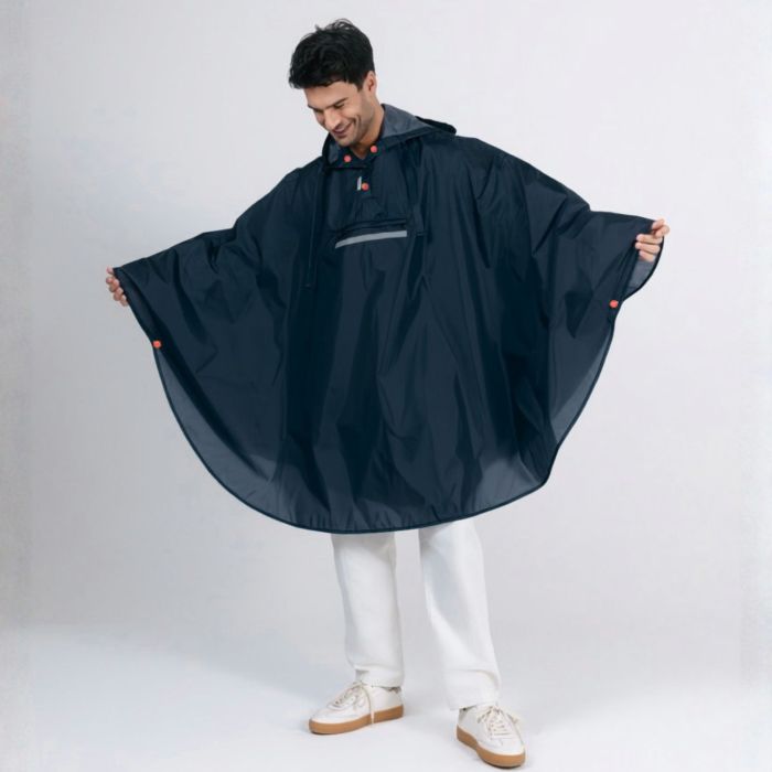 PONCHO DE PLUIE BLEU MARINE