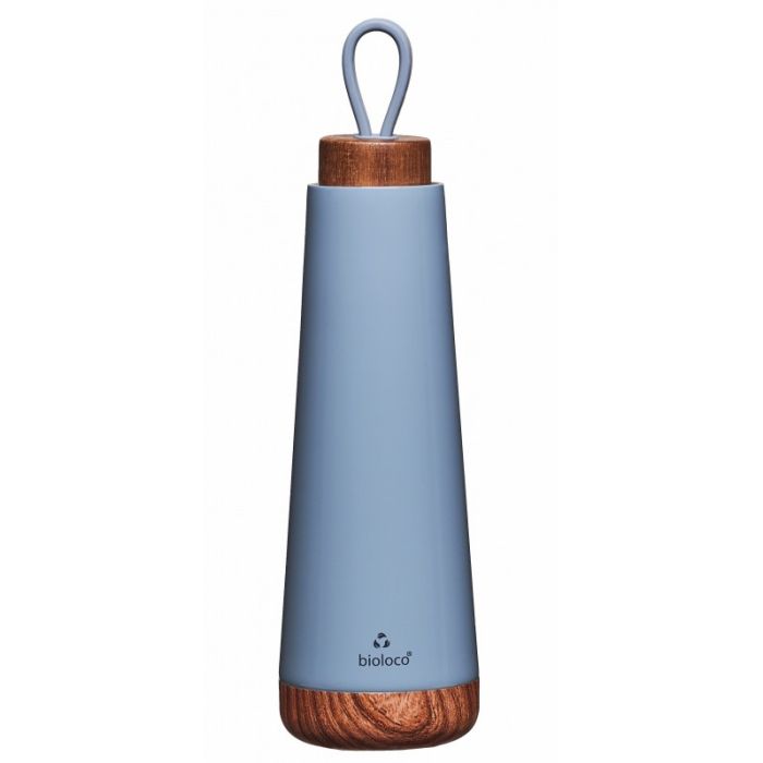Bioloco Loop – Thermos In Acciaio 500 Ml Con Coperchio In Legno – Bottiglia Termica Ispirata A William Morris (Virginia) - 3