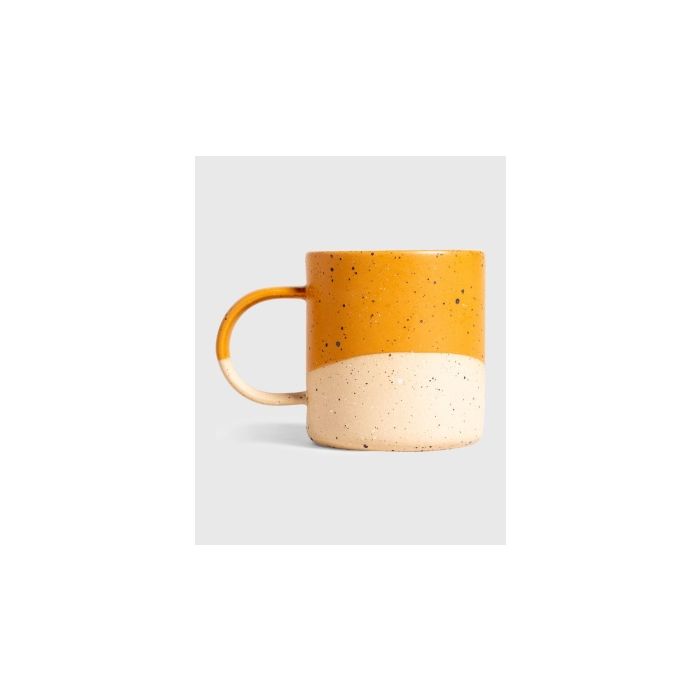 8oz stoneware mug caramel