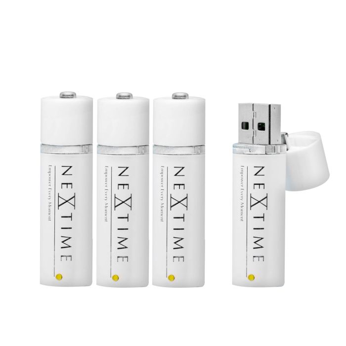 PILES RECHARGEABLES USB AA x 4