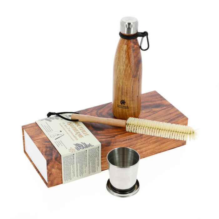 BOUTEILLE ISOTHERME ET SES 3 ACCESSOIRES