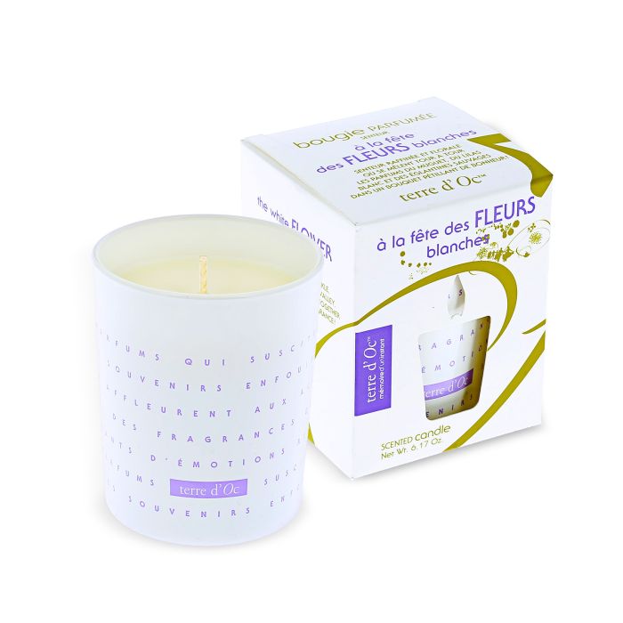 BOUGIE BAL FLEURS BLANCHES