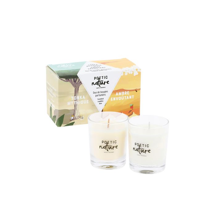 DUO MINI BOUGIES AMBRE TONKA