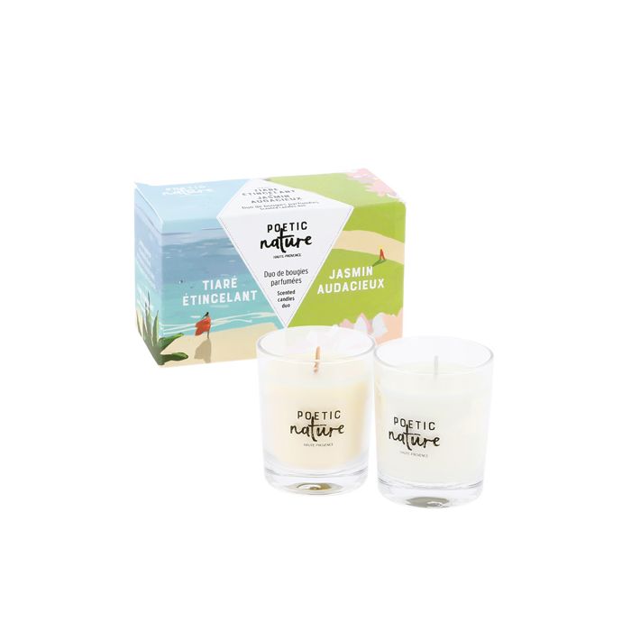 DUO MINI BOUGIES TIARE JASMIN