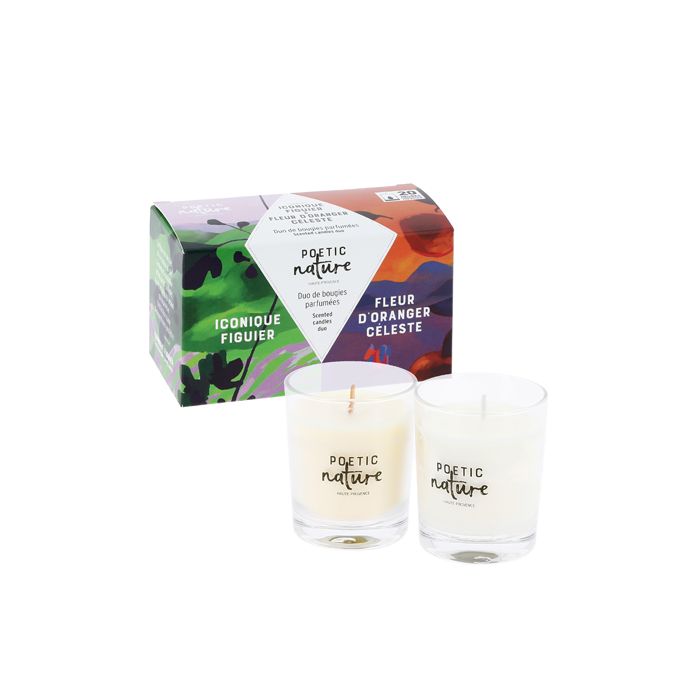 DUO MINI BOUGIES FIGUE ORANGER