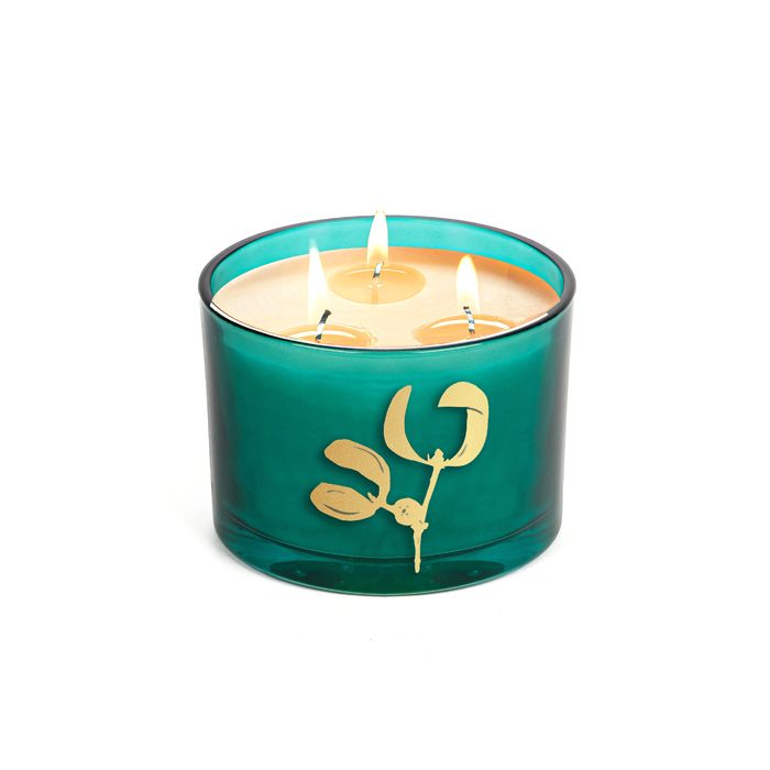 BOUGIE 3 MECHES 500G SAPIN BLANC