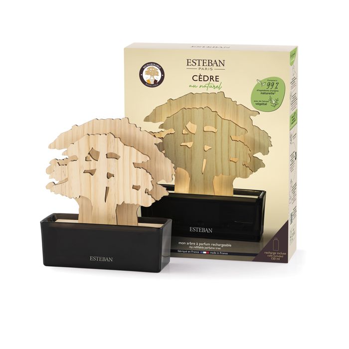 ARBRE A PARFUM ET RECHARGE CEDRE NATUREL